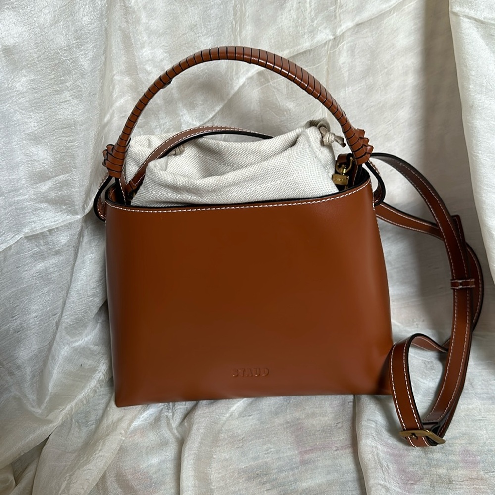 Staud Tan Tellie Top Handle Bag